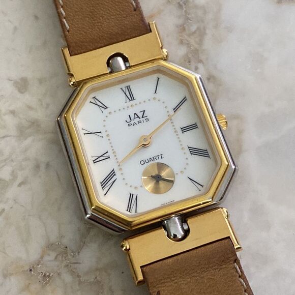 Vintage JAZ Paris Octagon Tank Watch Unisex - Picture 1 of 11